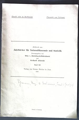 Bild des Verkufers fr Rechts-, Verfassungs- und Verwaltungsgeschichte, zu Otto Brunners "Land und Herrschaft"; Abdruck aus: Jahrbcher fr Nationalkonomie und Statistik; zum Verkauf von books4less (Versandantiquariat Petra Gros GmbH & Co. KG)