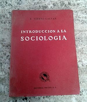 INTRODUCCIÓN A LA SOCIOLOGIA