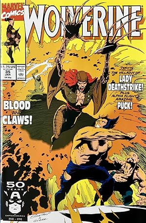 WOLVERINE Nos. 35-37 (Jan. - March 1991) "Blood and Claws!" (NM)