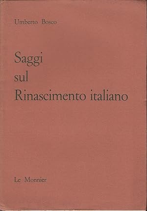 Immagine del venditore per Saggi sul Rinascimento italiano venduto da Laboratorio del libro