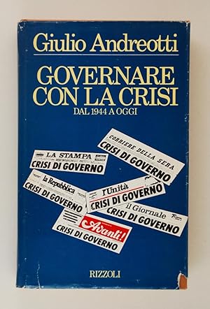 Immagine del venditore per Governare con la crisi dal 1944 a oggi venduto da FABRISLIBRIS