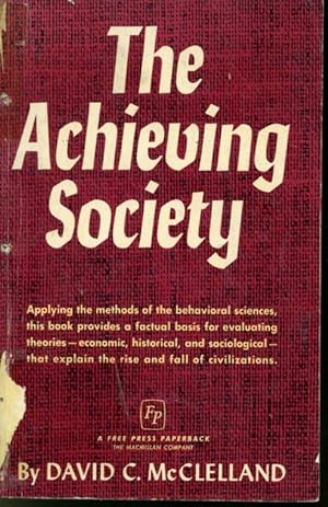 Imagen del vendedor de The Achieving Society a la venta por Librairie Le Nord