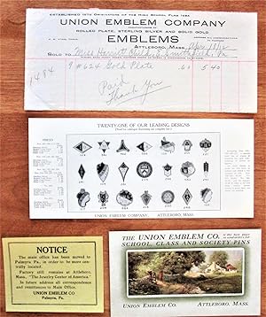 Union Emblem Company. Advertising Ephemera in Original Envelope