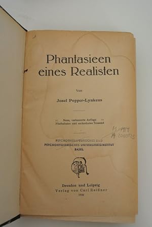 Seller image for Phantasieen eines Realisten. for sale by Antiquariat Bookfarm