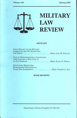 Bild des Verkufers fr Military Law Review Vol. 148 Spring 1995 zum Verkauf von Back of Beyond Books WH