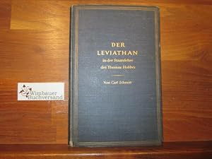 Der Leviathan in der Staatslehre des Thomas Hobbes : Sinn u. Fehlschlag e. polit. Symbols. Carl S...