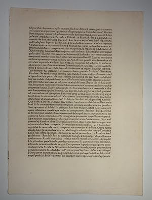 Bild des Verkufers fr Postilla super totam Bibliam. Vol. I. Herausgeber Johannes Andreas de Bossis, Bischof von Aleria (GWM 26523, HC 10363). Blatt aus Kapitel XVIII. zum Verkauf von Versandantiquariat Christine Laist