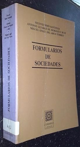 Imagen del vendedor de Formularios de sociedades a la venta por Librera La Candela