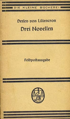 Seller image for Drei Novellen. Feldpostausgabe. 1943. for sale by Online-Buchversand  Die Eule