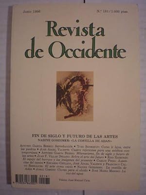 Immagine del venditore per Revista de Occidente N 181 - Junio 1996 Fin de Siglo y futuro de las artes - Nadine Gordimer: La costilla de Adn venduto da Librera Antonio Azorn