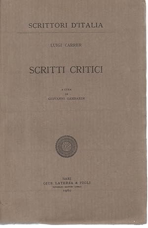 Scritti critici