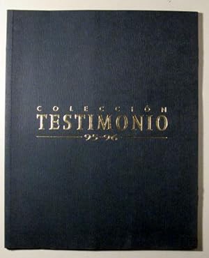 Imagen del vendedor de COLECCIN TESTIMONIO 95-96 - Barcelona 1997 - Ilustrado a la venta por Llibres del Mirall