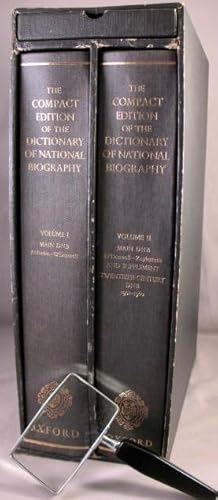 The Compact Edition of the Dictionary of National Biography. 2 volumes.