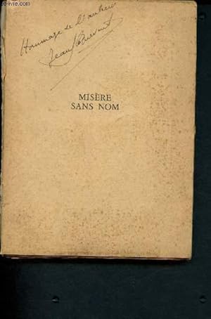 Seller image for Misre sans nom : Introdutuion  L'Orthognie for sale by Le-Livre