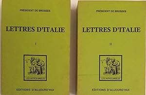 Bild des Verkufers fr lettres d'Italie Tomes I et II zum Verkauf von A Balzac A Rodin