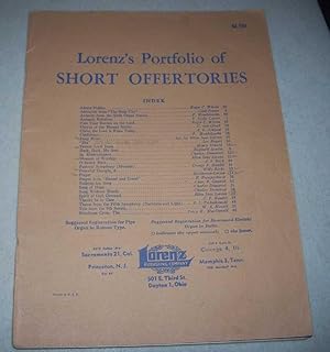 Seller image for Lorenz's Portfolio of Short Offertories for sale by Easy Chair Books