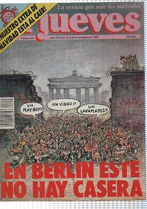 Imagen del vendedor de El Jueves revista semanal numero 0652 ao XIII (22 nov 1989) - Cae el muro de Berlin a la venta por El Boletin