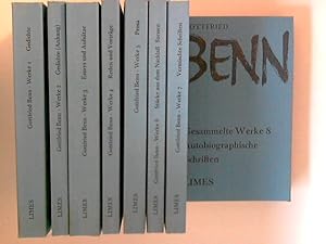 Gesammelte Werke in acht Bänden. Bd. 1+ 2: Gedichte + Anhang. 3. Essays und Aufsätze. 4. Reden un...