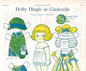 Dolly Dingle as Cinderella - March, 1927 [MAGAZINE PAGE with CUTOUT Costumes]