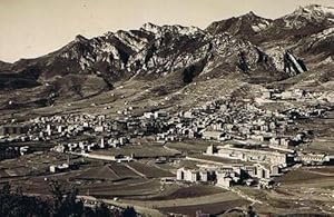 BERGA. VISTA GENERAL. FOTO DESEURAS. (Postales/España Moderna (desde 1940)/Cataluña)