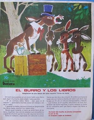 EL BURRO Y LOS LIBROS. COLECCIÓN REVISTA PETETE. 80'S (Coleccionismo Papel/Laminas, Programas y O...