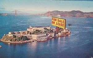 FOR SALE OR LEASE. ALCATRAZ ISLAND, SAN FRANCISCO. SMITH NEWS CO. MIRRO KROME CARD. (Postales/Paí...