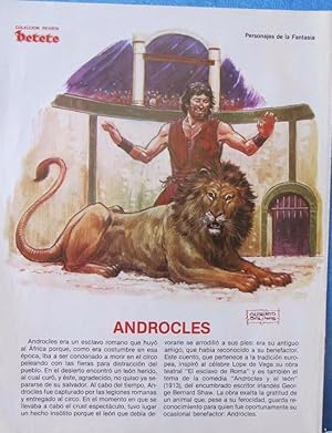 ANDROCLES. COLECCIÓN REVISTA PETETE. PERSONAJES DE LA FANTASÍA. ALBERTO SALINAS, 1982 (Coleccioni...