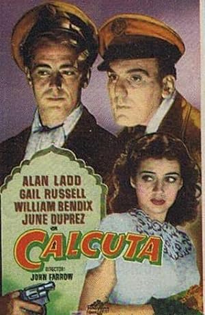 CALCUTA. CINE APOLO VALLS (TARRAGONA) 1950. ALAN LADD, GAIL RUSSELL (Cine/Folletos de Mano)