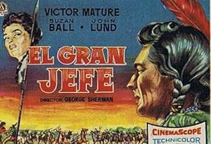 EL GRAN JEFE. CINE SPRING BARCELONA 1959. VICTOR MATURE, SUZAN BALL, JOHN LUND (Cine/Folletos de ...