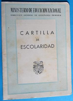 CARTILLA DE ESCOLARIDAD. COLEGIO SAGRADO CORAZÓN HERMANOS MARISTAS. MATARÓ, CURSO 1954, 1955.