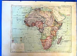 MAPA DE ÁFRICA. ENCICLOPEDIA ILUSTRADA SEGUÍ 1905/10'S (Coleccionismo Papel/Mapas contemporáneos ...