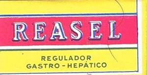 HOJA DE AFEITAR. REASEL. REGULADOR GASTRO HEPÁTICO. ESPAÑOLA. CORTESIA DE ROCADOR. (Antigüedades/...