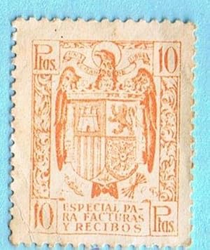 10 PTS. ESPECIAL PARA FACTURAS Y RECIBOS (Filatelia - Sellos/España/Estado Español - De 1.936 a 1...