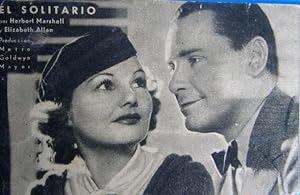 EL SOLITARIO, 1933. HERBERT MARSHALL, ELIZABETH ALLAN. DIR. JACK CONWAY. METRO GOLDWYN MAYER (Cin...