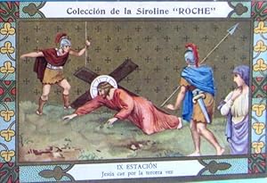 VÍA CRUCIS. IX ESTACIÓN. JESÚS CAE POR TERCERA VEZ. COLECCIÓN DE LA SIROLINE ROCHE. (Coleccionism...