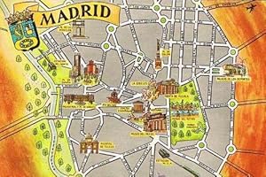 POSTAL PLANO MONUMENTAL Y OTROS DE MADRID. FRESMO, 1963. (Postales/España Moderna (desde 1940)/Ma...