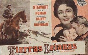 TIERRAS LEJANAS. GRANDE. TEATRO ARTESANO Y APOLO 1955. JAMES STEWART, RUTH ROMAN (Cine/Folletos d...