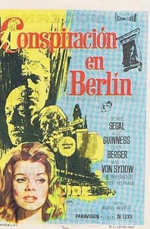 CONSPIRACION EN BERLIN. GEORGE SEGAL, ALEC GUINNESS. JANO. CINE MODERNO, TARRAGONA 1968 (Cine/Fol...
