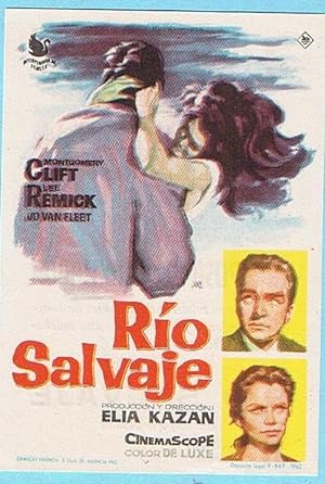 RIO SALVAJE. MONTGOMERY CLIFT, LEE REMICK. ELIA KAZAN. JANO. CINE COLISEUM, TARRAGONA 1965 (Cine/...