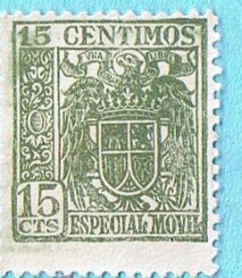 ESPECIAL MÓVIL 15 CÉNTIMOS. ESCUDO ESTADO ESPAÑOL (Filatelia - Sellos/España/Estado Español - De ...