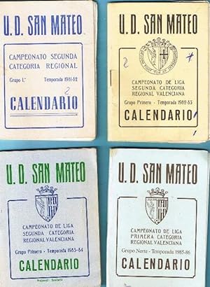 CAMPEONATO DE LIGA SEGUNDA CATEGORIA REGIONAL. U. D. SAN MATEO. 1980' S. CASTELLON. (Coleccionism...