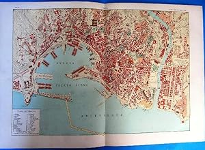 PLANO DE GÉNOVA, GENOVA, ITALIA. ENCICLOPEDIA ILUSTRADA SEGUÍ, 1905/10'S (Coleccionismo Papel/Map...