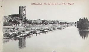 PALENCIA. RIO CARRIÓN Y TORRE DE SAN MIGUEL. EDICIÓN ABUNDIO Z. MENÉNDEZ. (Postales/España Antigu...