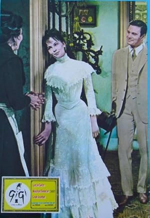 GIGI. LESLIE CARON, MAURICE CHEVALIER. FOTOCROMO O LOBBY CARD (Cine/Fotos y Postales/Fotos, Fotoc...