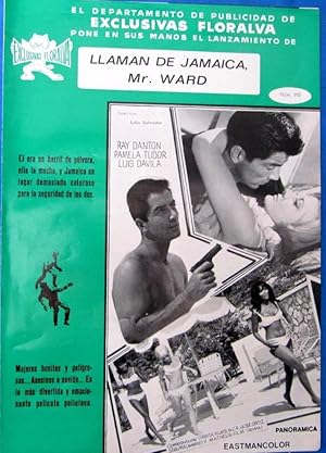 PRESS BOOK. LLAMAN DE JAMAICA MR. WARD. RAY DANTON, PAMELA TUDOR. DIR. JULIO SALVADOR, 1968. (Cin...