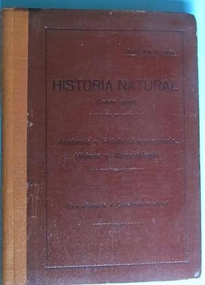 HISTORIA NATURAL. CUARTO CURSO. ANATOMÍA, FISIOLOGÍA. J. RUIZ DE AZÚA. EDITORIAL VASCA, ZARAUZ, 1935