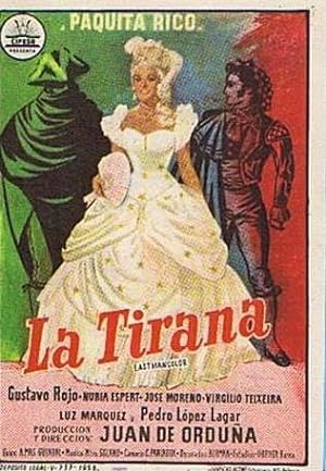 LA TIRANA. CINE COLISEUM (TARRAGONA, 1959). PAQUITA RICO. JUAN DE ORDUÑA (Cine/Folletos de Mano/D...
