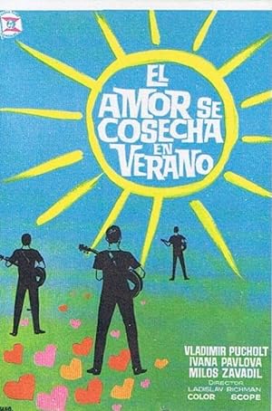 EL AMOR SE COSECHA EN VERANO. VLADIMIR PUCHOLT, IVANA PAVLOVA. JANO (Cine/Folletos de Mano/Musica...