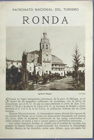 RONDA. PATRONATO NACIONAL DE TURISMO. HUECOGRABADO MUMBRÚ. ANTERIOR A 1932. (Coleccionismo Papel/...