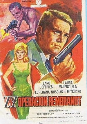 Z7 OPERACION REMBRANDT. LANG JEFFRIES, LAURA VALENZUELA. JANO. CINE TARRAGONA, TARRAGONA 1968 (Ci...